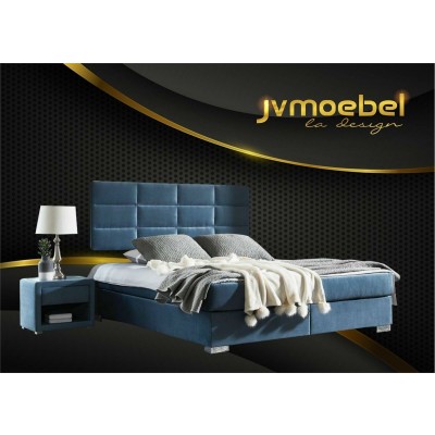 JVmoebel Bett, Luxus Boxspring Bett 140 160 180 x 200cm Betten Doppel Schlafzimmer blau   Einheitsgröße