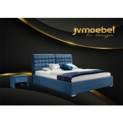 JVmoebel Bett, Luxus Boxspring Bett Design Stoff Hotel Betten Schlafzimmer schwarz   Einheitsgröße