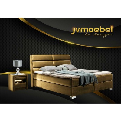 JVmoebel Bett, Schlafzimmer Luxus Boxspring Bett Betten Doppel Stoff 160 x 200cm grün   Einheitsgröße